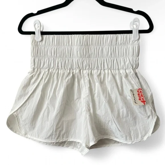 FP Movement Way Home Shorts Athletic Size Medium Optic White Runners Gym - Picture 2 of 13